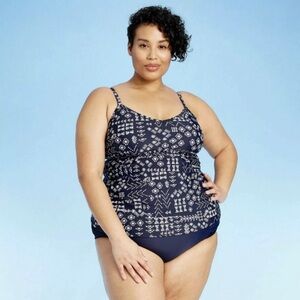 Kona sol plus size 18 tankini swimsuit top
